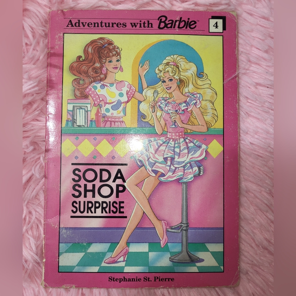 Vintage Barbie Soda Shop Surprise paperback book